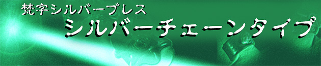 梵字　シルバー　アクセサリー　シルバーブレス　シルバーチェーンタイプ　神音梵字SVR